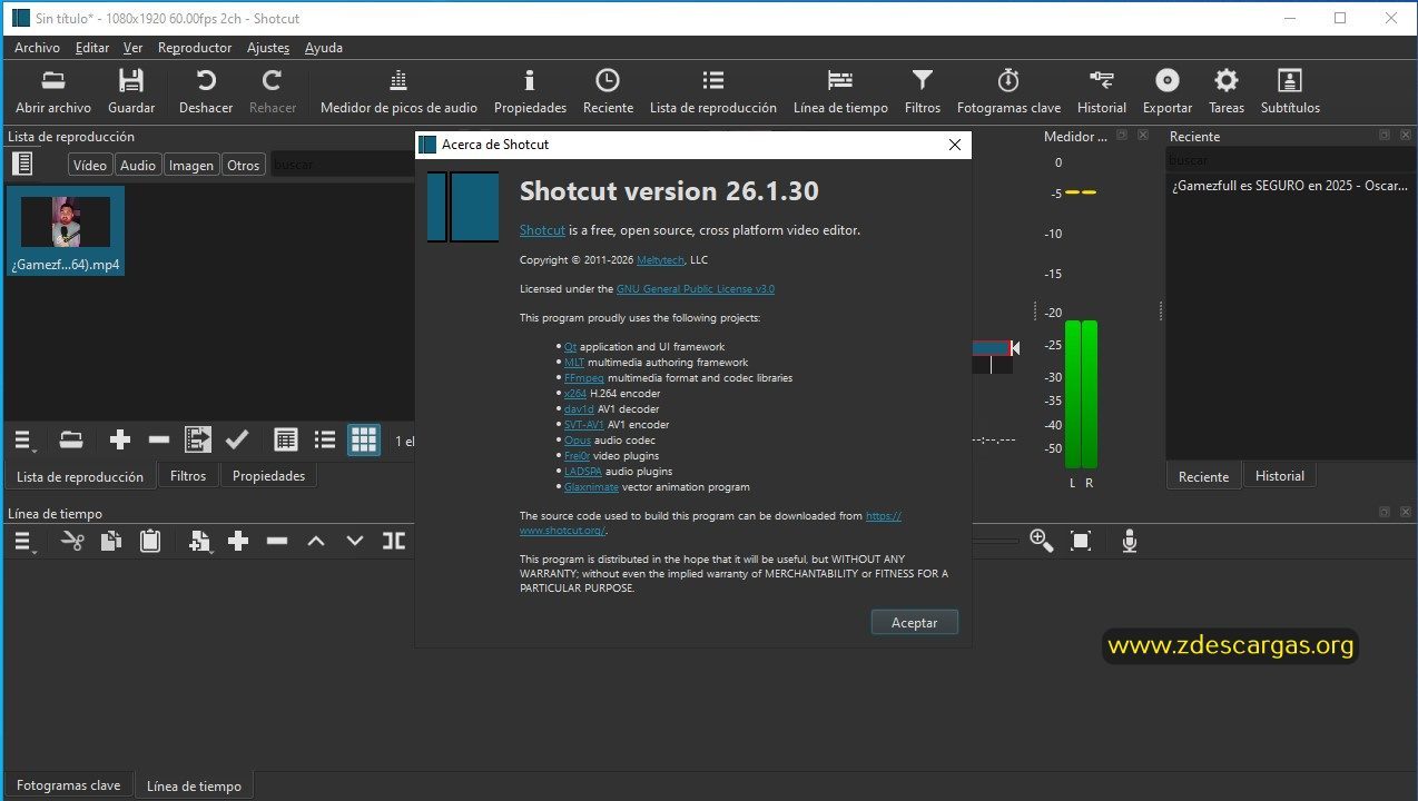 ShotCut Full Español ShotCut Full Español