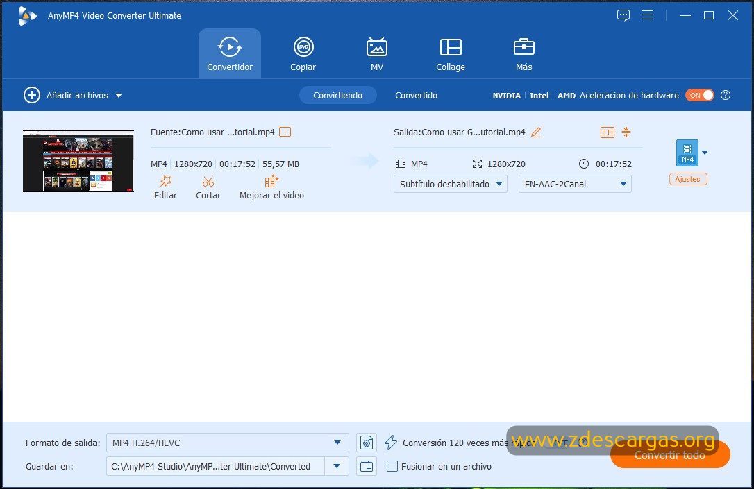 AnyMP4 Video Converter Ultimate Full Español AnyMP4 Video Converter Ultimate Full Español