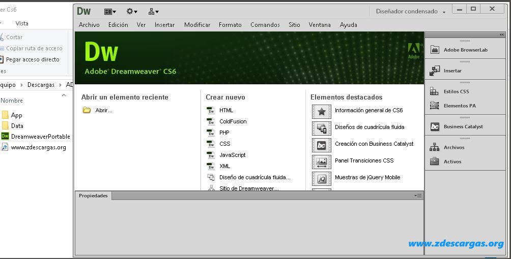 Adobe Dreamweaver CS6 Portable Full Español Adobe Dreamweaver CS6 Portable Full Español