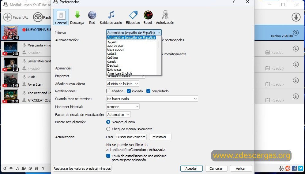 YouTube To MP3 Full Español