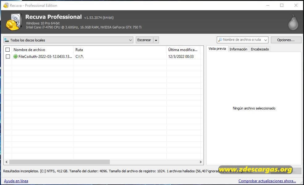 Recuva Full Español Recuva Full Español