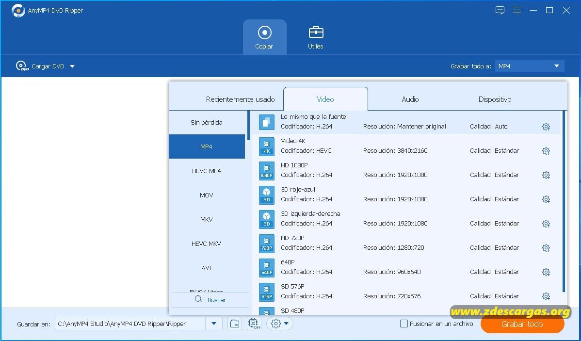 AnyMP4 DVD Ripper Full Español