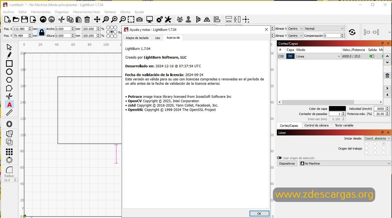 LightBurn Full Español LightBurn Full Español