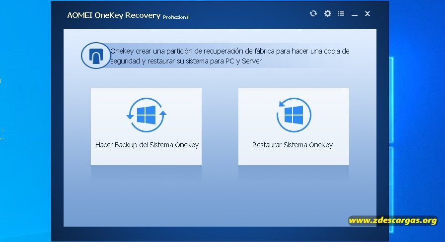 AOMEI OneKey Recovery Full Activado AOMEI OneKey Recovery Full Activado