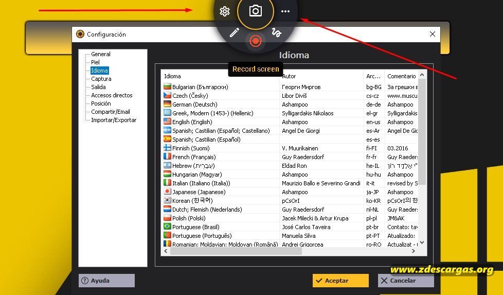 programa para hacer capturas de pantalla