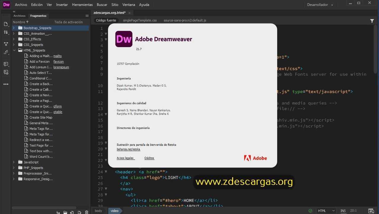 Adobe Dreamweaver Full Español Adobe Dreamweaver Full Español