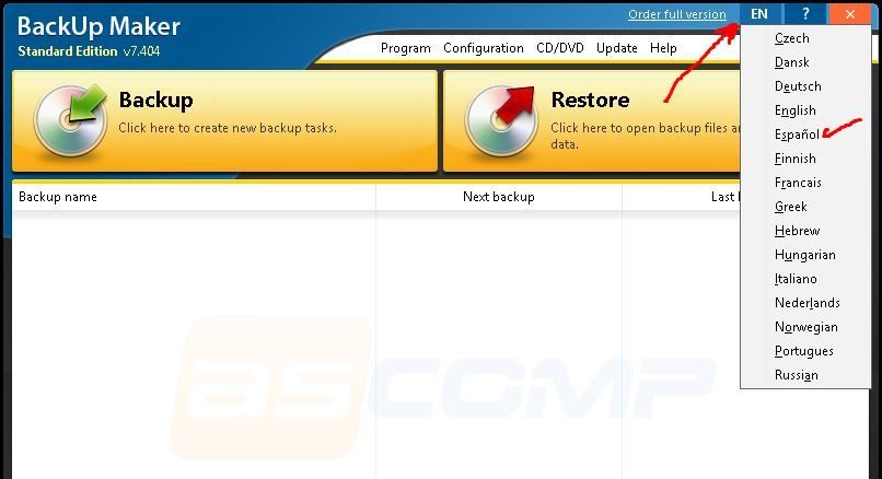 BackUp Maker Professional Full Español BackUp Maker Professional Full Español
