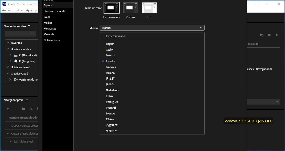 Adobe Media Encoder 2025 Full Español Adobe Media Encoder 2025 Full Español