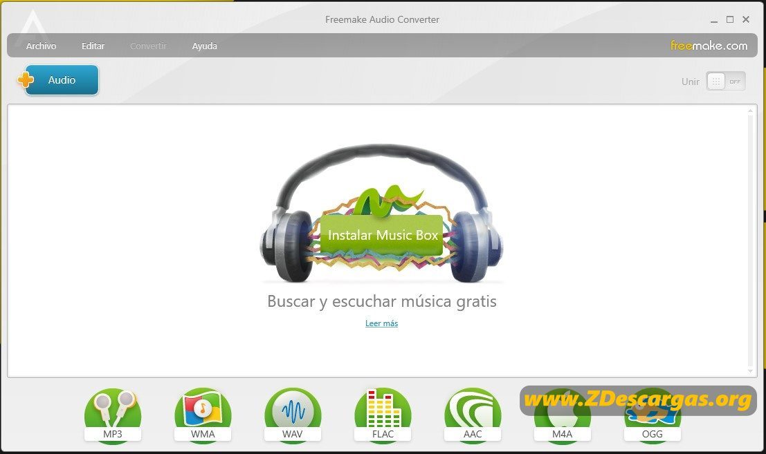 Freemake Convertidor de audio mp3 a wav, wma, flac, aac, m4a y ogg Freemake Convertidor de audio mp3 a wav, wma, flac, aac, m4a y ogg