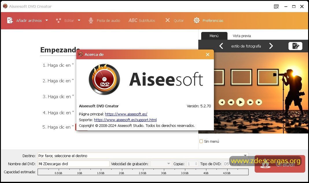 Aiseesoft DVD Creator Full Español
