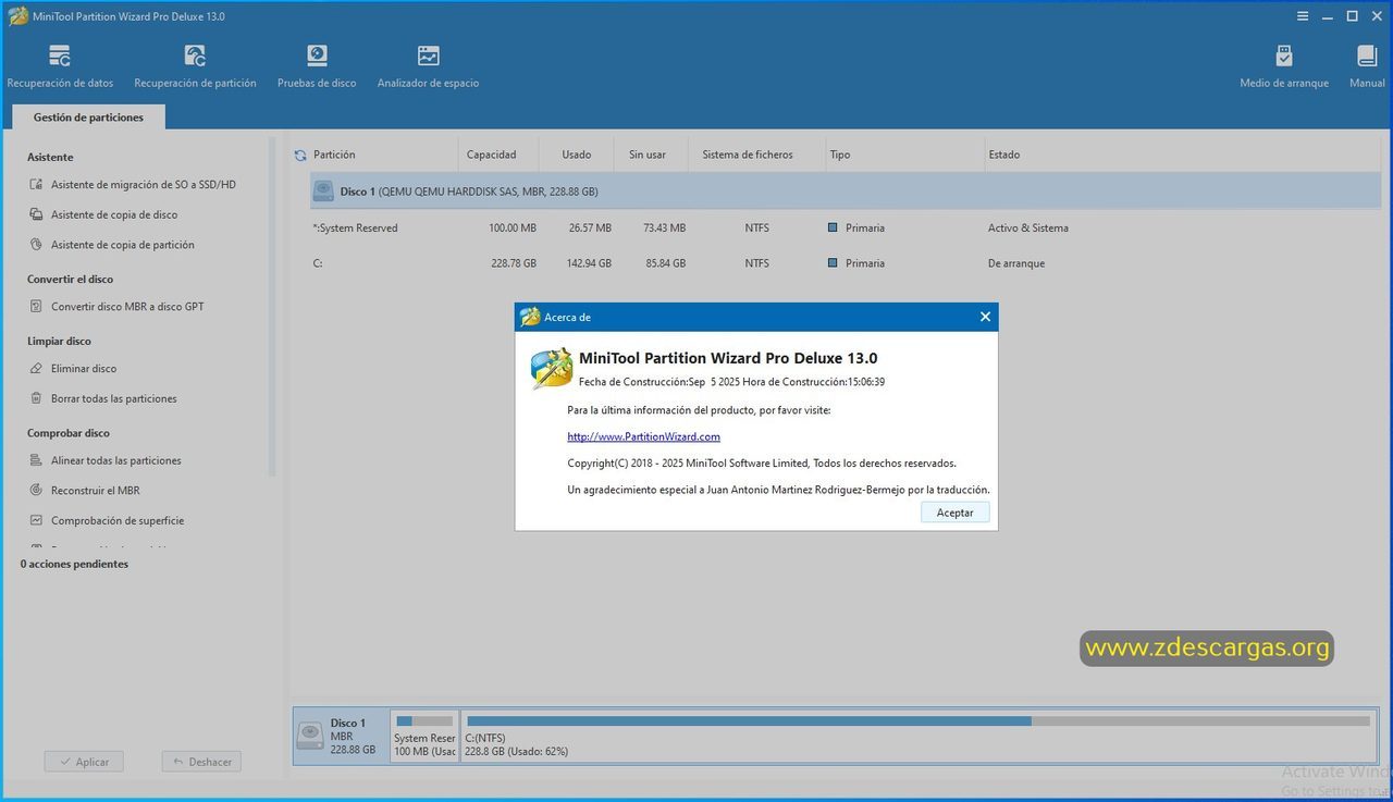 MiniTool Partition Wizard Pro Full Español MiniTool Partition Wizard Pro Full Español