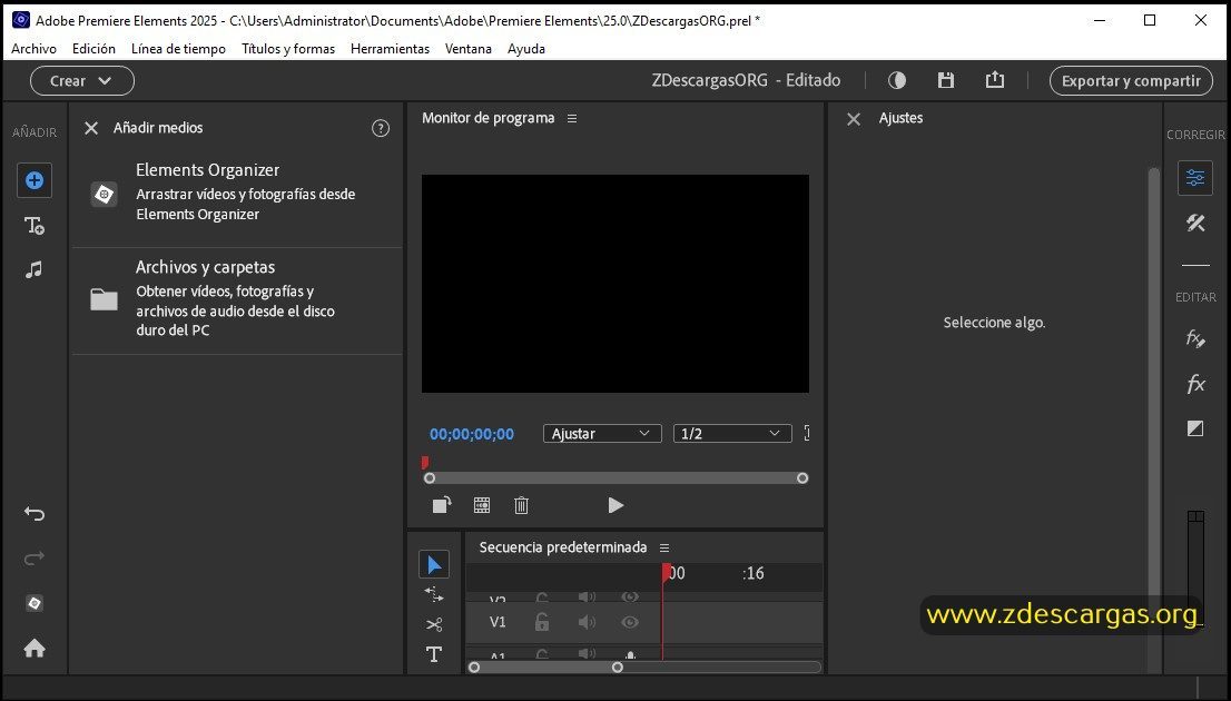 Adobe Premiere Elements 2026 Full Español