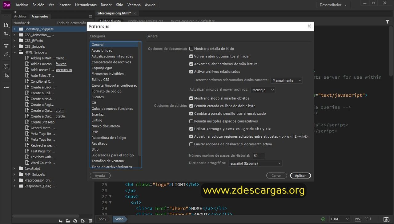 Adobe Dreamweaver Full Español Adobe Dreamweaver Full Español
