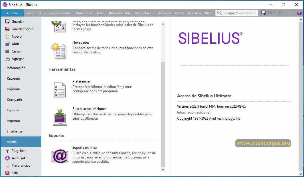 Avid Sibelius Ultimate Full Español Avid Sibelius Ultimate Full Español