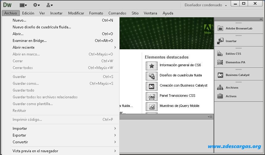 Adobe Dreamweaver CS6 Portable Full Español Adobe Dreamweaver CS6 Portable Full Español