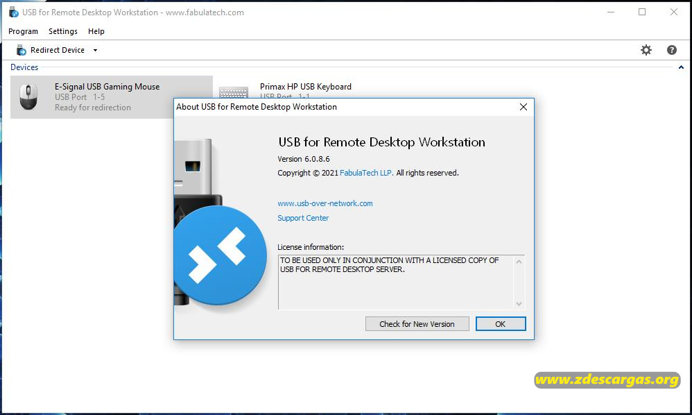 FabulaTech USB for Remote Desktop Full 
