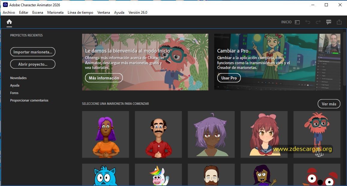 Adobe Character Animator 2025 Full Español Adobe Character Animator 2025 Full Español