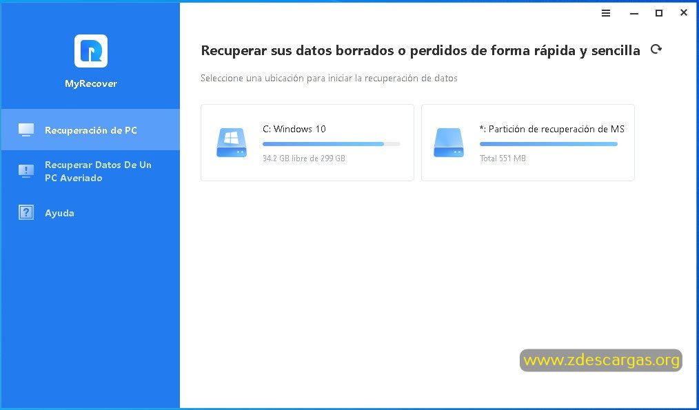 AOMEI MyRecover Full Español AOMEI MyRecover Full Español