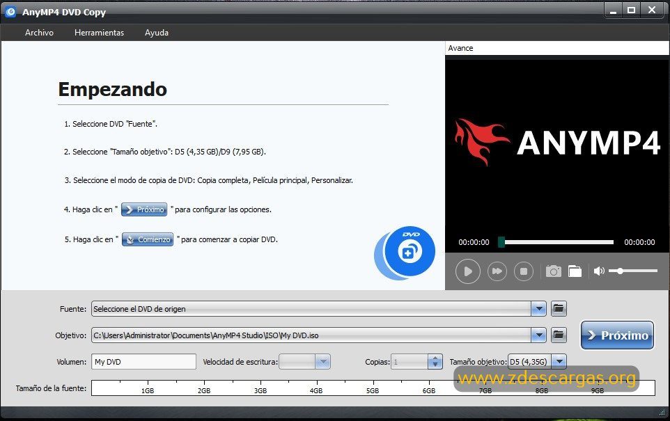 AnyMP4 DVD Copy Full Español AnyMP4 DVD Copy Full Español
