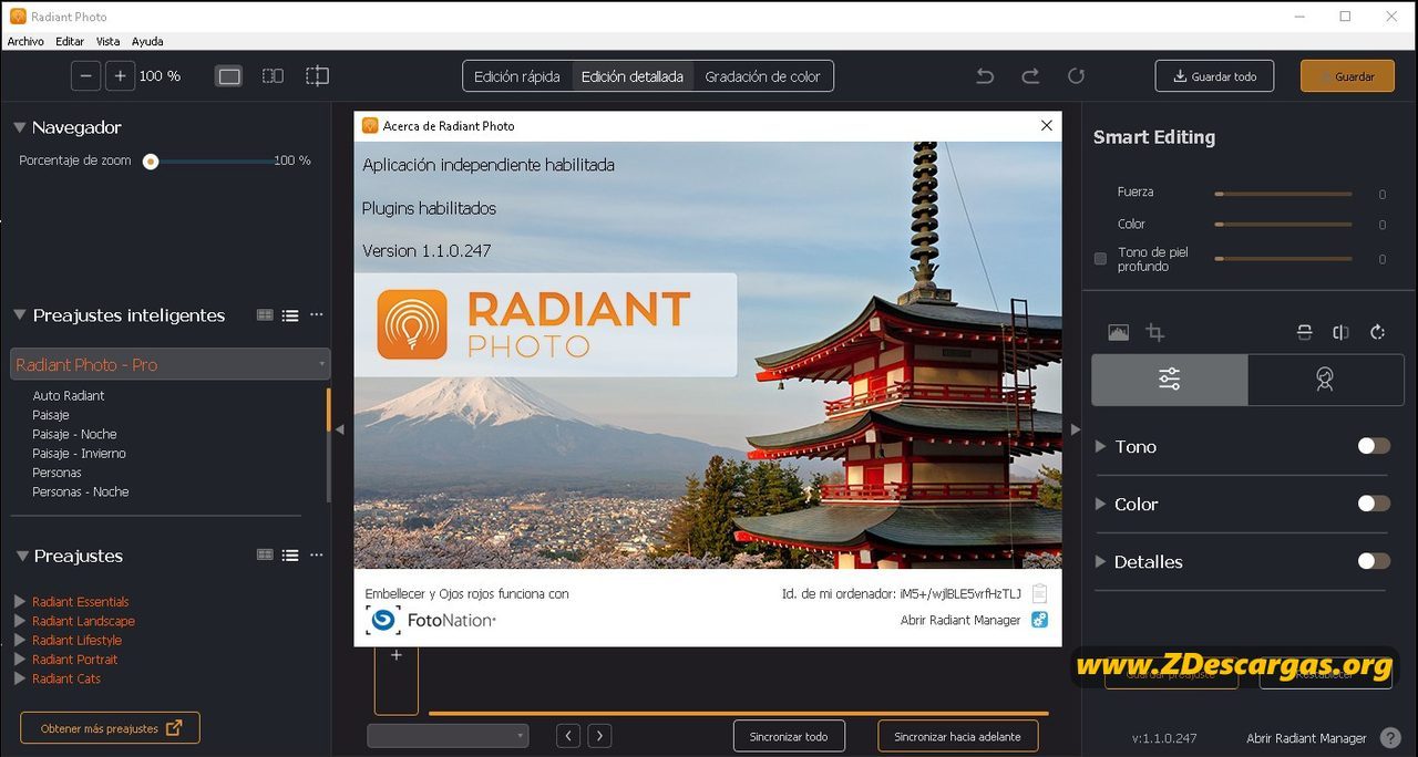 Radiant Photo Full Español