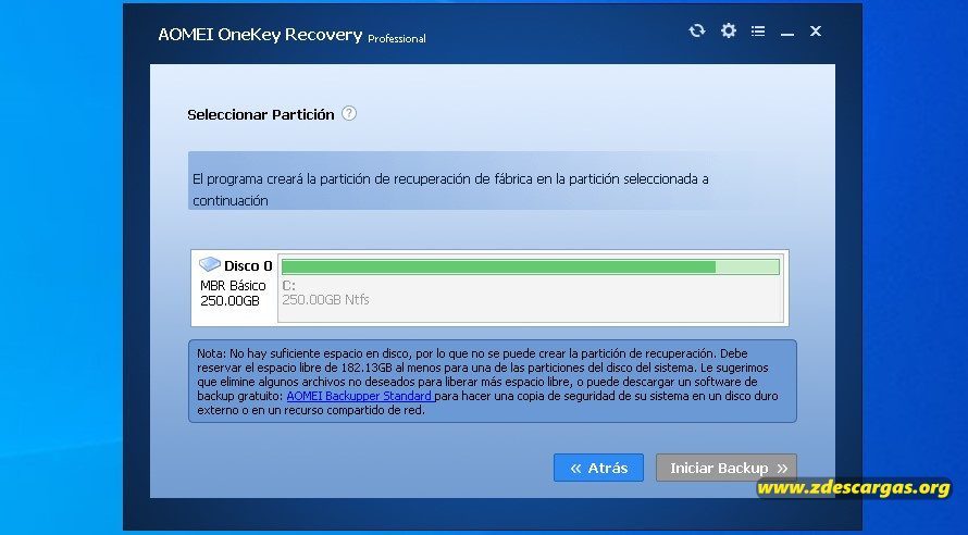 AOMEI OneKey Recovery Full Activado AOMEI OneKey Recovery Full Activado