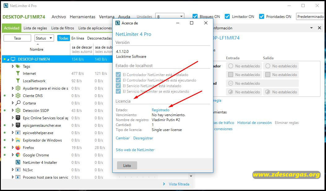 NetLimiter Pro Full Español