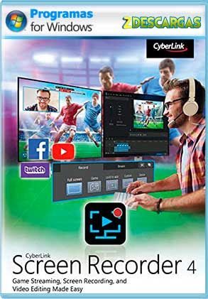 CyberLink Screen Recorder Deluxe 2022 Full Español Descargar CyberLink Screen Recorder Deluxe Full Gratis