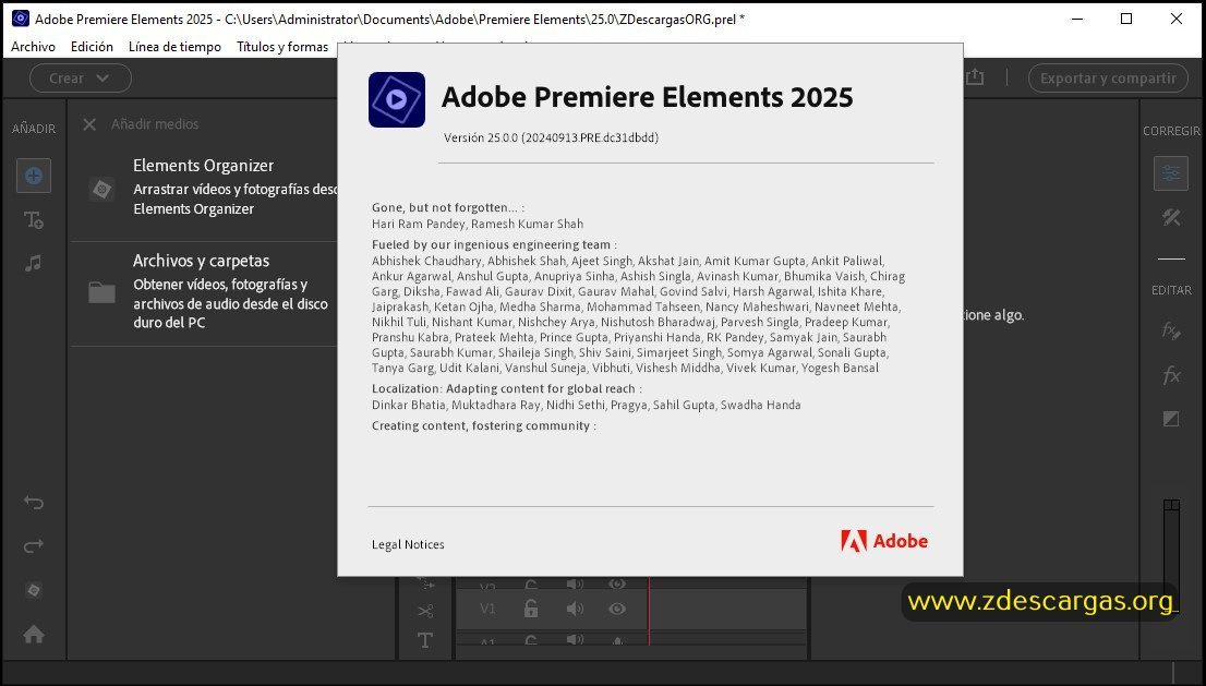 Adobe Premiere Elements 2026 Full Español