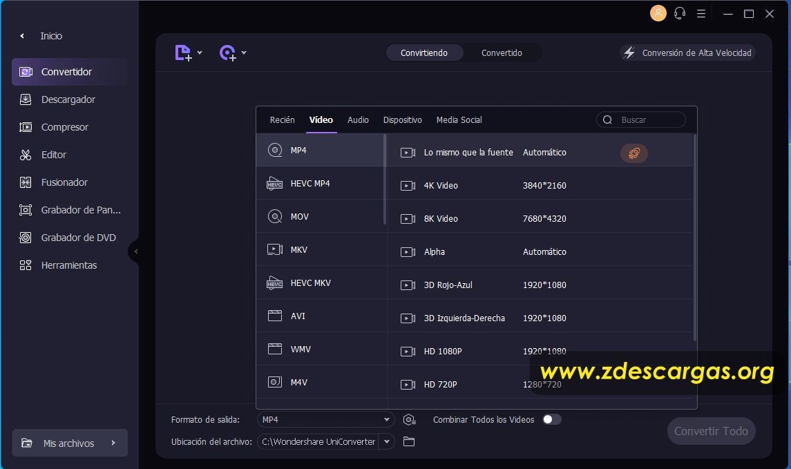 Wondershare UniConverter 2024 Full Español Wondershare UniConverter 2024 Full Español