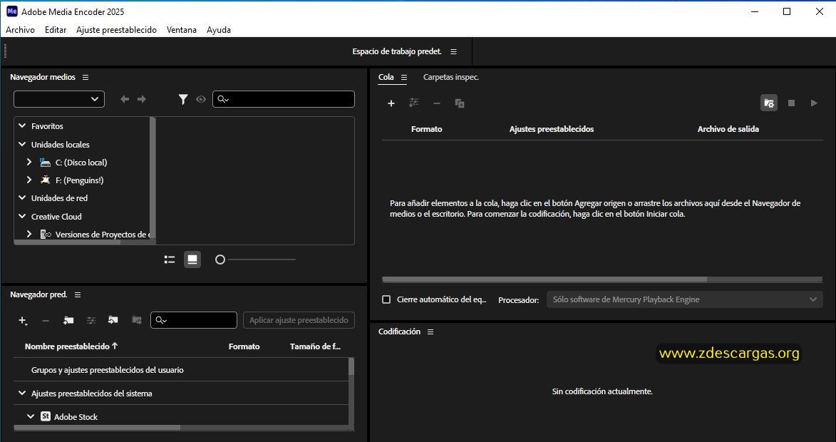 Adobe Media Encoder 2025 Full Español Adobe Media Encoder 2025 Full Español