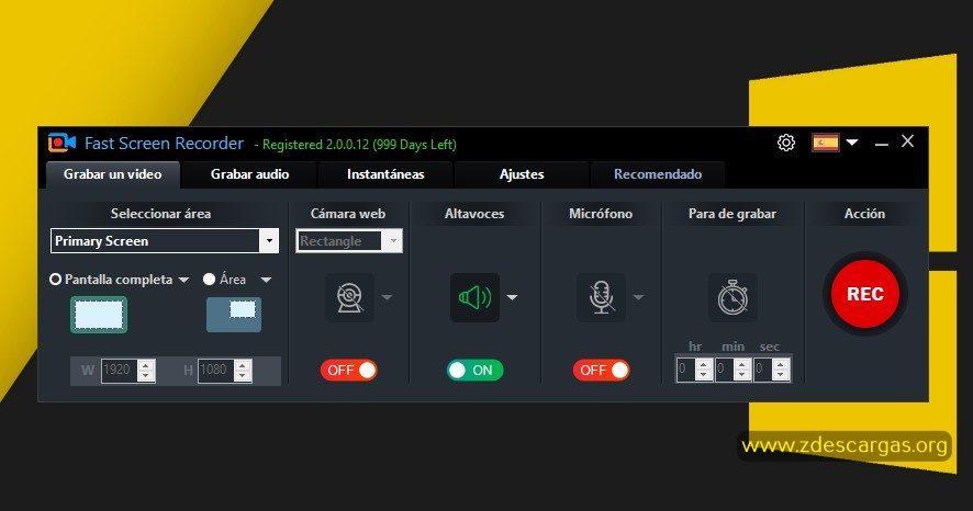 Fast Screen Recorder Full Español