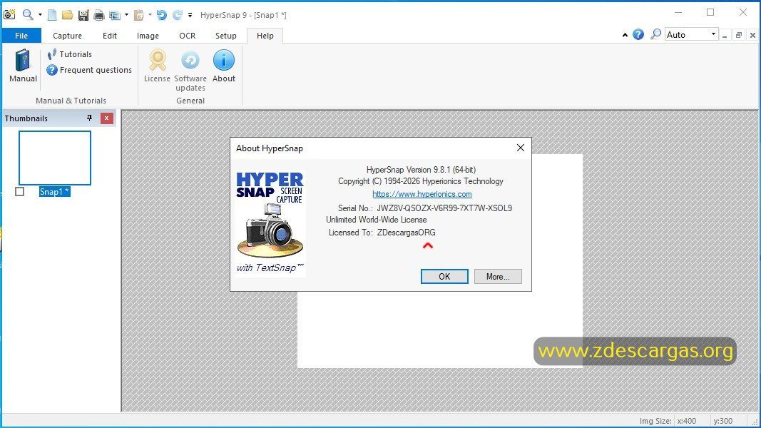 HyperSnap Full Español HyperSnap Full Español