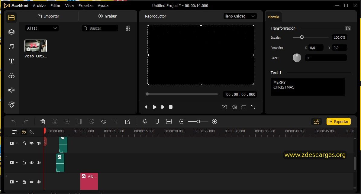 AceMovi Video Editor Full Español