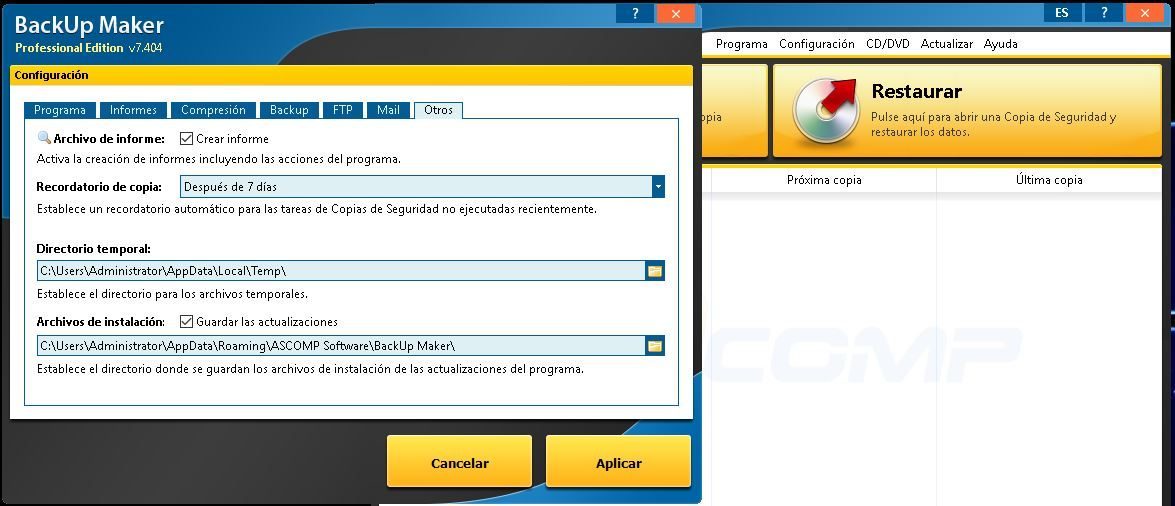 BackUp Maker Professional Full Español BackUp Maker Professional Full Español