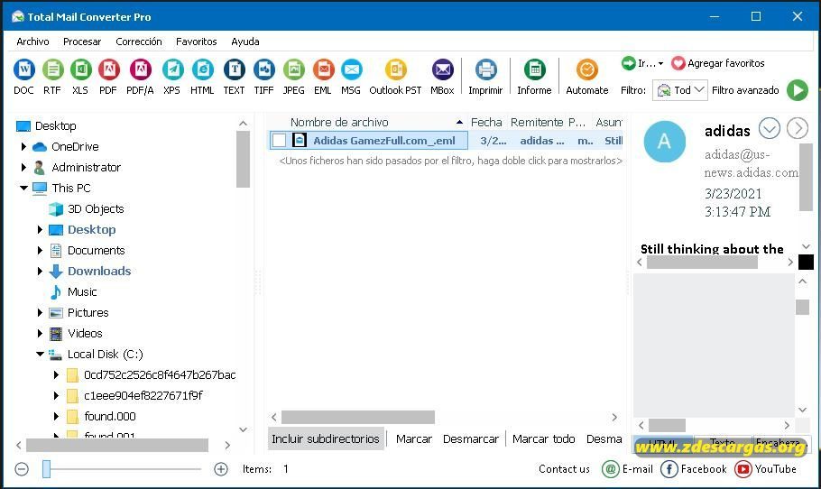 Total Mail Converter Pro Full Español