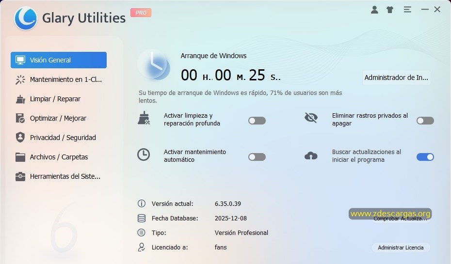 Glary Utilities Pro Full Español Glary Utilities Pro Full Español