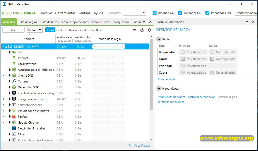 NetLimiter Pro Full Español