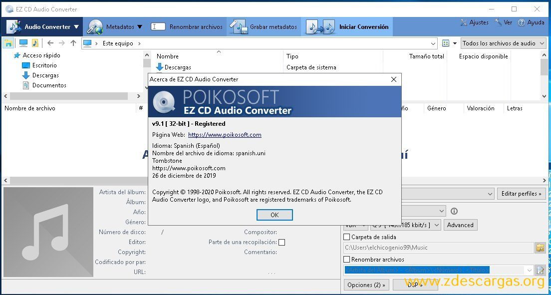 EZ CD Audio Converter Full Español EZ CD Audio Converter Full Español