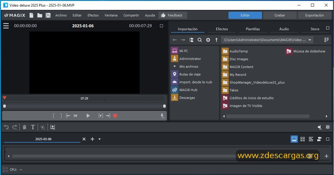 MAGIX Movie Studio Platinum 2025 Full Español